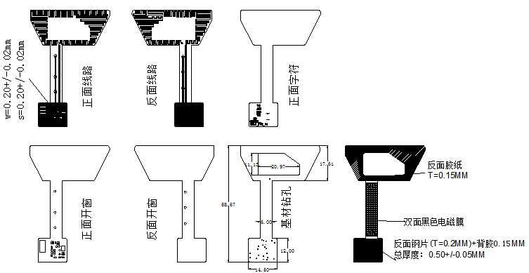 电商ERP组件化柔性线路板手持终端数据采集器分层图 电商ERP组件化柔性线路板手持终端数据采集器分层图
